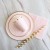 Hot stamping light pink round flat plate 