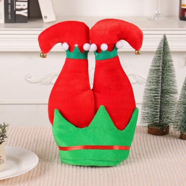 Christmas Creative Elf Pant Leg Hat 2023 Amazon Party Decoration Hat Green Hair Monster Hat Christmas Hat Wholesale