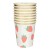 8 270ml paper cups with hot pressed strawberries  + $0.55 