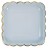 8 9-inch 23cm hot stamping square plates in light blue color  + $1.10 