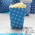 12 popcorn boxes with dark blue dots  + $0.44 