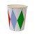 8 270ml gilded paper cups in colored diamond shape  + $0.77 