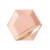 8 -net pink Gold Stamping Paper Plate *8PCS  + $0.09 