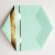 10 Inch Mint Green Gold Stamping Paper Plate *8PCS  + $0.55 