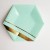 8 Inch Mint Green Gold Stamping Paper Plate *8pcs  + $0.09 