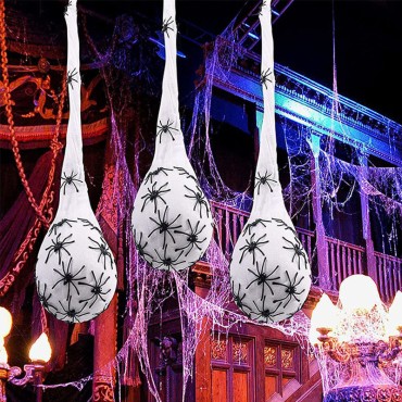 Halloween Decoration Spider Egg Light Spider Web Eggs Suspension Decoration Motor Outer Decoration Wall Corridor