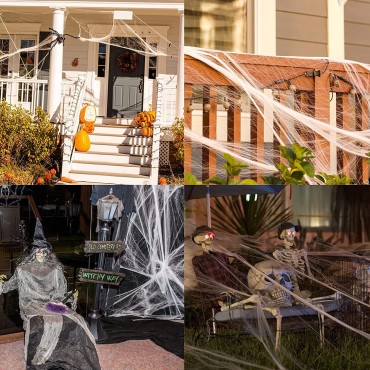 Halloween decorative props spider web spider cotton haunted house scene layout decoration supplies Spider silk wholesale