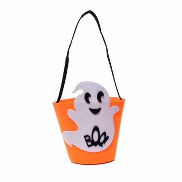 Foreign Trade Halloween Pumpkin Bags Children Pumpkin Barrels Kindergarten Dress Gift Gift Cant Candy Bag Factory wholesale