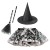 RT097+Black Witch Hat+Black Sequin Silver Scallion Sweep 