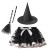 RT132+Black Witch Hat+Black Sequin Silver Scallion Sweep 