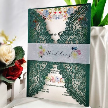 Personalized lace party invitation letter Xiaolin Fengfeng wedding European groom bride wedding invitations invitations