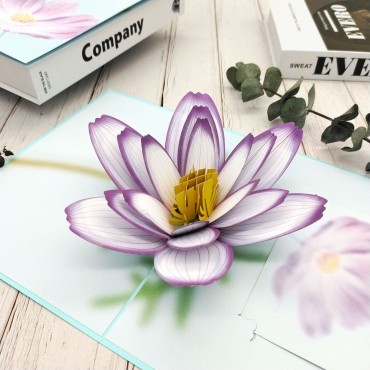 3D three -dimensional Persian chrysanthemum butterfly color seal card laser hollow invitation card printing to make pictures to make cross -border sales